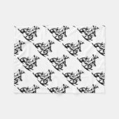 Einfaches Motorcross Fahrrad und Reiter Fleecedecke (Vorderseite (Horizontal))