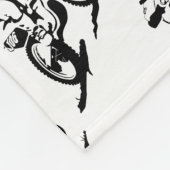 Einfaches Motorcross Fahrrad und Reiter Fleecedecke (Ecke)