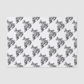 Einfaches Motorcross Fahrrad und Reiter Seidenpapier (Vorderseite)