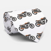 Einfaches Motorrad - zeichnender CaféRacer 750 Krawatte (Gerollt)