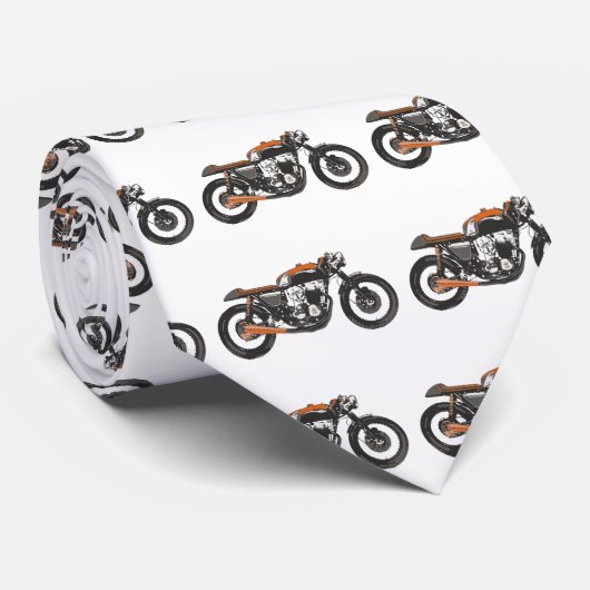 Einfaches Motorrad - zeichnender CaféRacer 750 Krawatte (Gerollt)