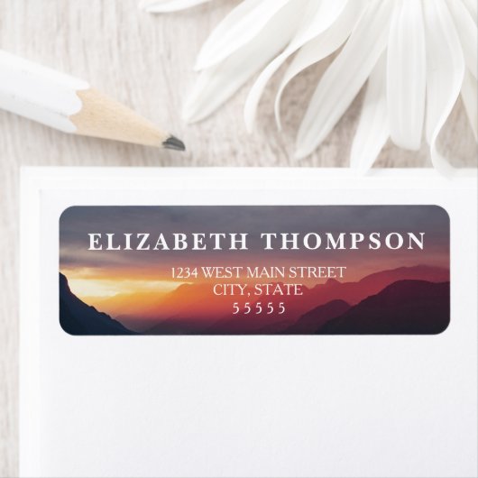 Einfaches Mountain Return Label (Insitu)