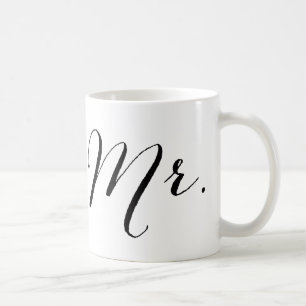 Einfaches Mr. Script Stilvoll Modernes Groom Weddi Kaffeetasse