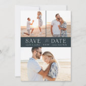Einfaches Multi-Foto Save the Date Einladung (Vorderseite)