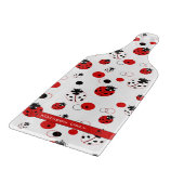 Einfaches Muster aus Rot, Schwarz und Weiß Schneidebrett (Ecke)