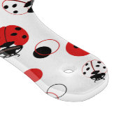 Einfaches Muster aus Rot, Schwarz und Weiß Schneidebrett (Ecke)