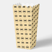 Einfaches Muster für braunes Schwarz-Wiederholungs Geschenkschachtel (Vorderseite)