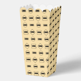 Einfaches Muster für braunes Schwarz-Wiederholungs Geschenkschachtel