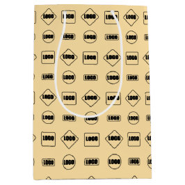 Einfaches Muster für das Muster der Werbung mit br Mittlere Geschenktüte