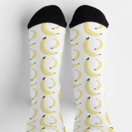 Einfaches Muster für den Obstmarkt für Bananen Socken