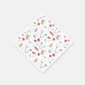 einfaches Muster für medizinisches Gerät Serviette (Ecke)