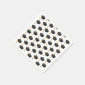 Einfaches Muster für schwarze Graduierung Serviette (Ecke)