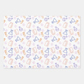 einfaches Muster für wissenschaftliche Moleküle Geschenkpapier Set (Vorderseite 3)