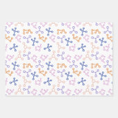 einfaches Muster für wissenschaftliche Moleküle Geschenkpapier Set (Vorderseite)