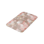 Einfaches Muster - Kreise Badematte (Schrägansicht)