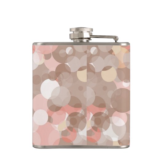 Einfaches Muster - Kreise Flachmann (Rückseite)