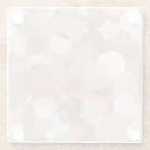 Einfaches Muster - Kreise Glasuntersetzer (Rückseite)