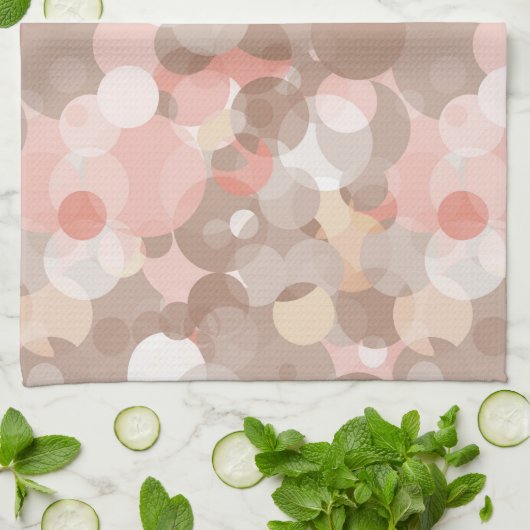 Einfaches Muster - Kreise Handtuch (Gefaltet)