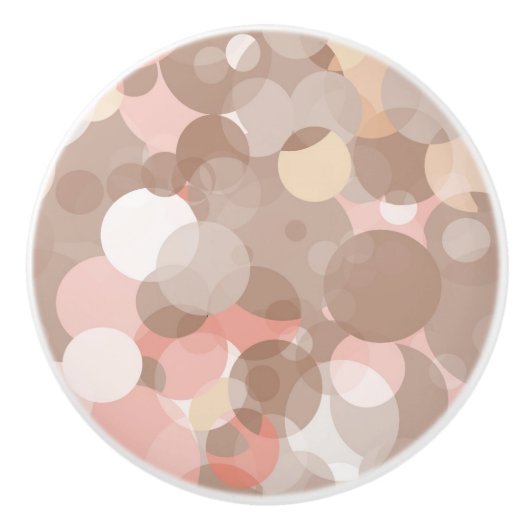 Einfaches Muster - Kreise Keramikknauf (Vorderseite)