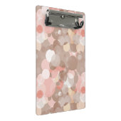 Einfaches Muster - Kreise Mini Klemmbrett (Schrägansicht)