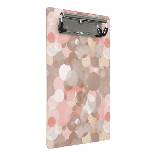 Einfaches Muster - Kreise Mini Klemmbrett (Schrägansicht)