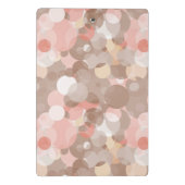 Einfaches Muster - Kreise Mini Klemmbrett (Rückseite)