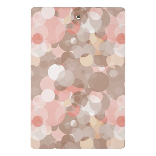 Einfaches Muster - Kreise Mini Klemmbrett (Rückseite)