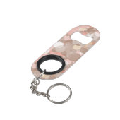 Einfaches Muster - Kreise Schlüsselanhänger Flaschenöffner (Rückseite Schrägansicht)