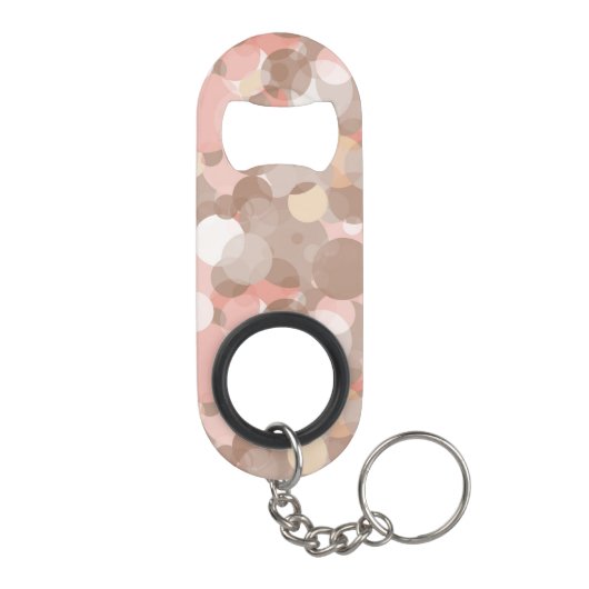 Einfaches Muster - Kreise Schlüsselanhänger Flaschenöffner (Rückseite)