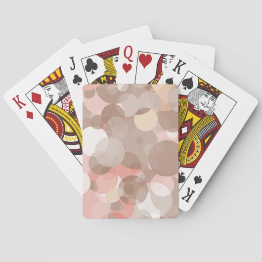 Einfaches Muster - Kreise Spielkarten (Rückseite)