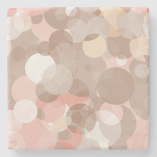 Einfaches Muster - Kreise Steinuntersetzer