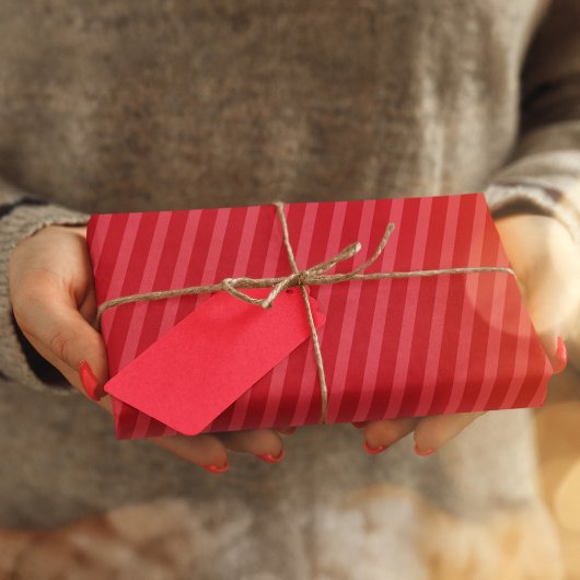 Einfaches Muster mit rotem Streifen Seidenpapier