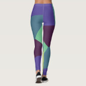 Einfaches Muster mit schönen Farben Leggings (Rückseite)