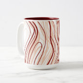 Einfaches Muster Zweifarbige Tasse (Vorderseite Links)