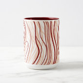 Einfaches Muster Zweifarbige Tasse (Mittel)