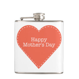 Einfaches Muttertagsherz Flachmann