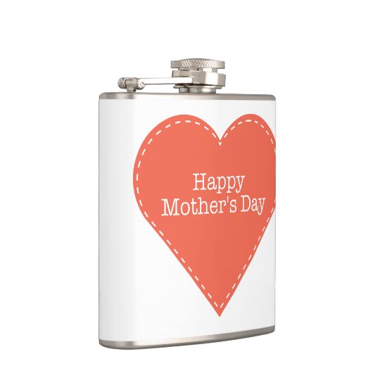 Einfaches Muttertagsherz Flachmann (Rechts)