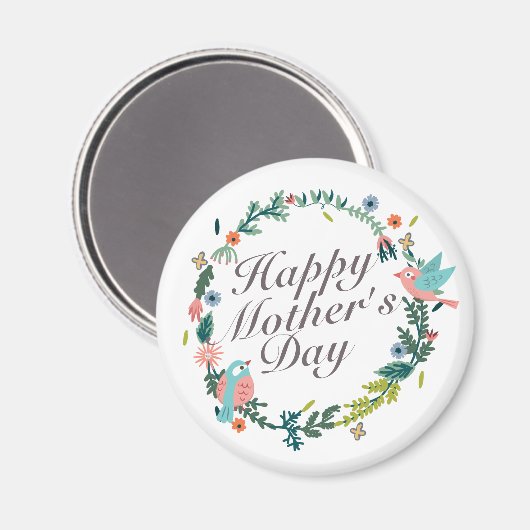 Einfaches Muttertagsmagnet Magnet (Vorderseite/Rückseite)