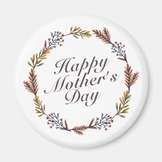 Einfaches Muttertagsmagnet Magnet (Vorne)