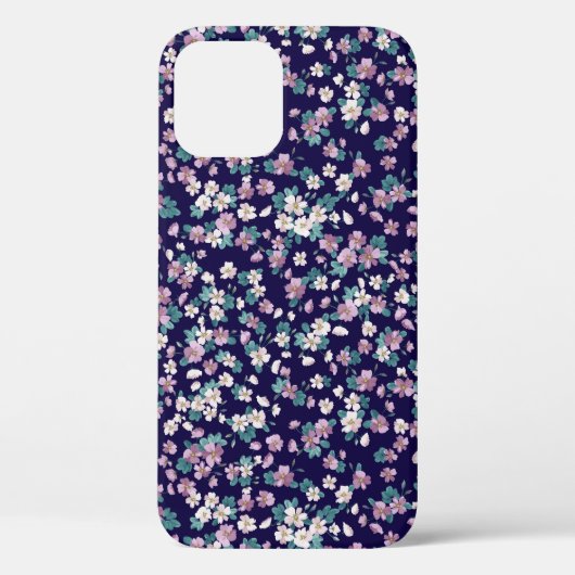 Einfaches, nahtloses Blumenmuster mit hellen Farbt Case-Mate iPhone Hülle (Rückseite)