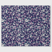 Einfaches, nahtloses Blumenmuster mit hellen Farbt Geschenkpapier (Flach)