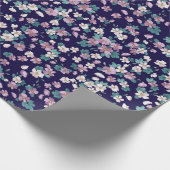 Einfaches, nahtloses Blumenmuster mit hellen Farbt Geschenkpapier (Ecke)