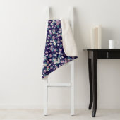 Einfaches, nahtloses Blumenmuster mit hellen Farbt Sherpadecke (Beispiel)