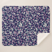 Einfaches, nahtloses Blumenmuster mit hellen Farbt Sherpadecke (Vorderseite (Horizontal))