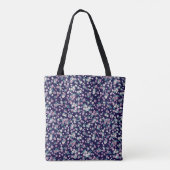 Einfaches, nahtloses Blumenmuster mit hellen Farbt Tasche (Rückseite)