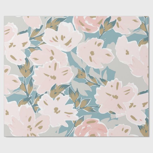 Einfaches nahtloses Muster des handgezogenen Gouac Geschenkpapier (Flach)