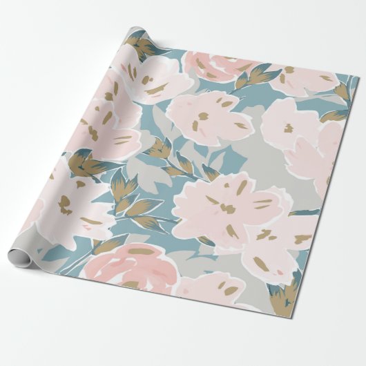 Einfaches nahtloses Muster des handgezogenen Gouac Geschenkpapier (Ungerollt)