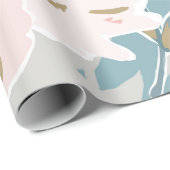 Einfaches nahtloses Muster des handgezogenen Gouac Geschenkpapier (Rolleneckpunkt)