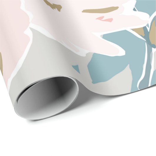 Einfaches nahtloses Muster des handgezogenen Gouac Geschenkpapier (Rolleneckpunkt)