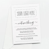 Einfaches Networking-Event - Logo hinzufügen Einladung